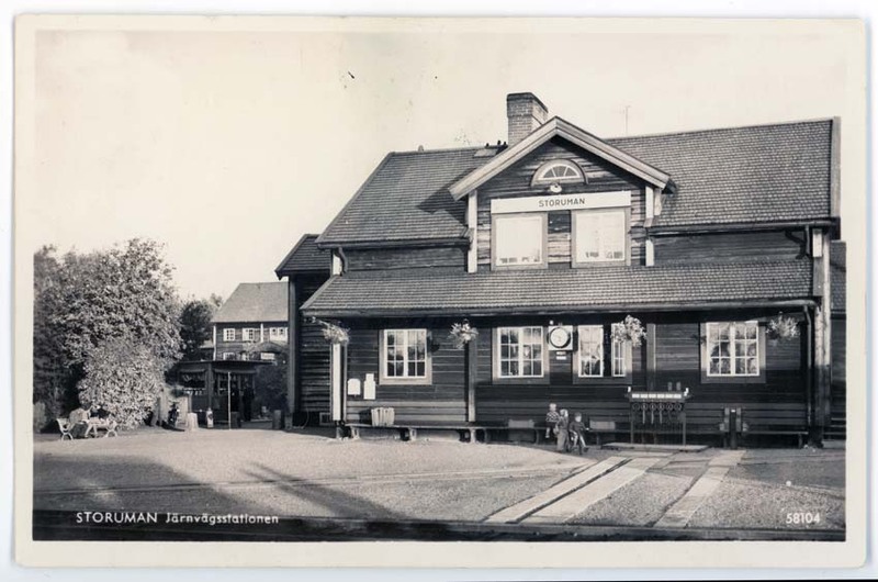 Framsida: Storuman. Järnvägsstationen. 58104