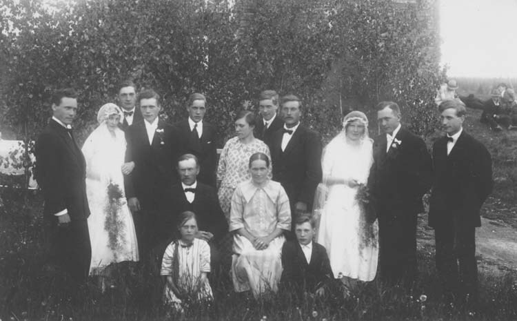 Dubbelbröllop Långsjöby 1926. 