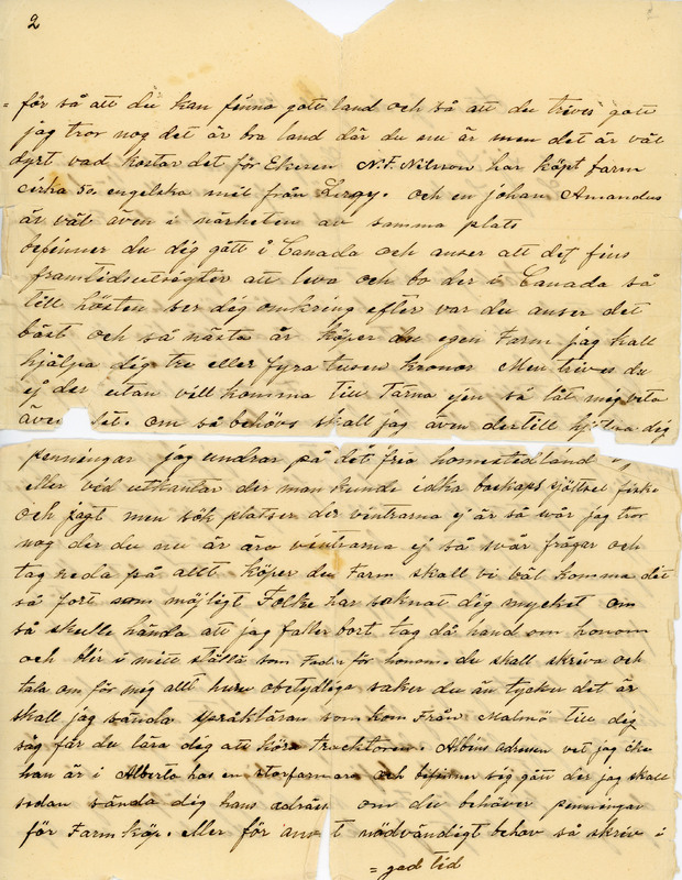 Ett brev skrivet den 2 juli 1928 av S O Johanss...