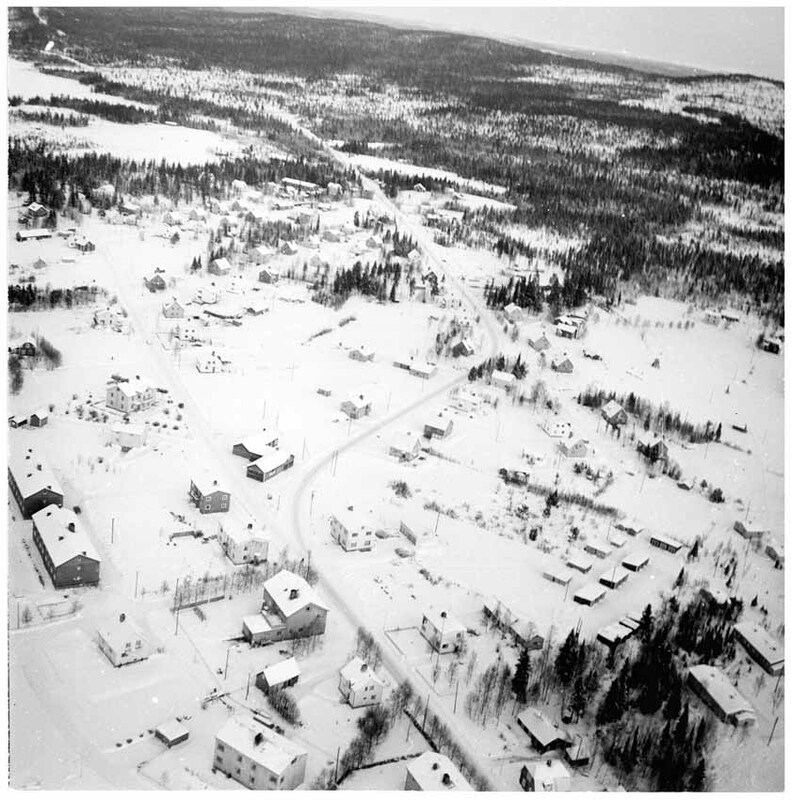 Bilden tagen över Storumans mcp i Västerbottens...