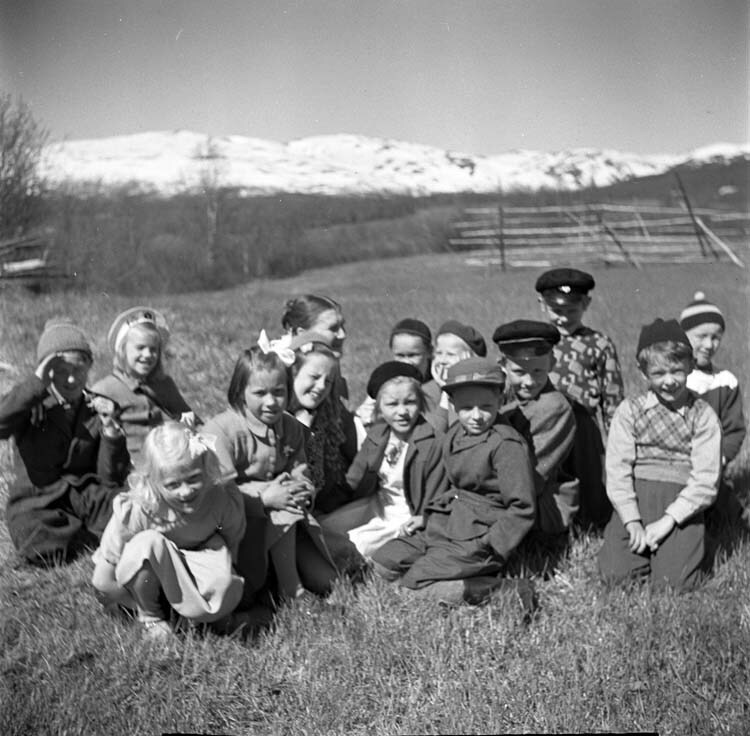Skolklass, Hemavan, 1949 -50 talet