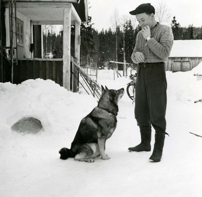 Ove Persson med hunden Troj