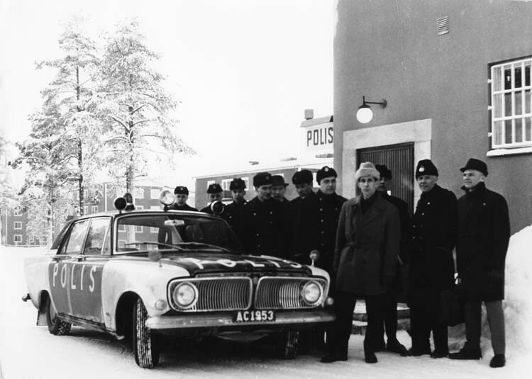 Polisstationen i kommunhuset.