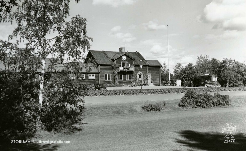 SJ-bebyggelsen i  Storuman uppfördes under 1920...