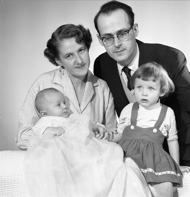 Fotografen Bo Sollén med familj