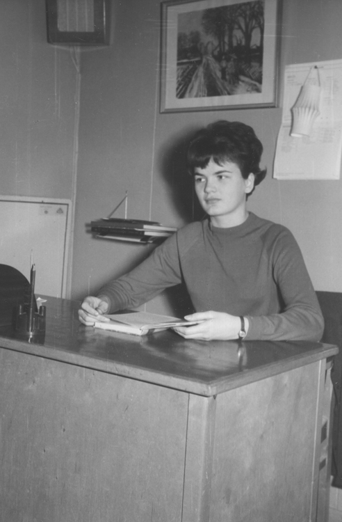Ella Nilsson lärare , Långsjöby skola 1965