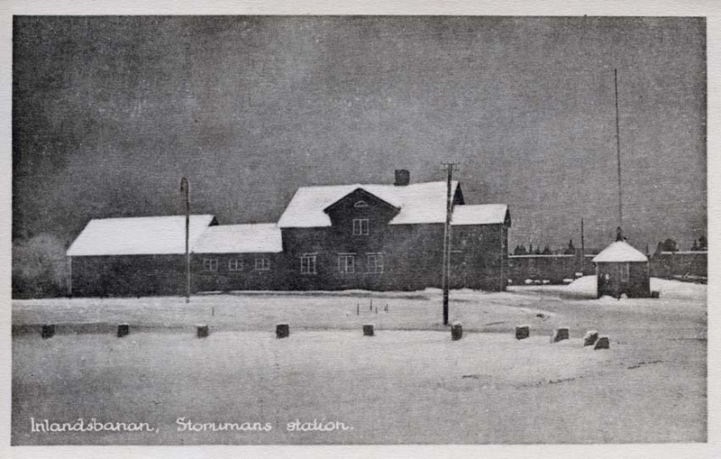 SJ-bebyggelsen i Storuman uppfördes under 1920-...