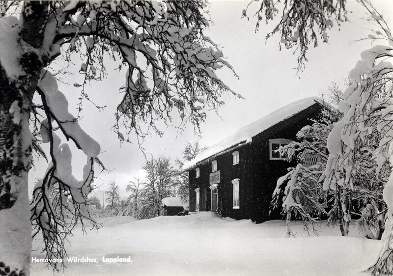 Text på framsidan: Hemavans Wärdshus, Lappland
