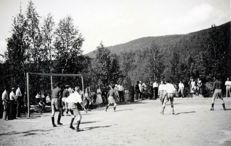 Fotbollsmatch i Tärnaby 1936