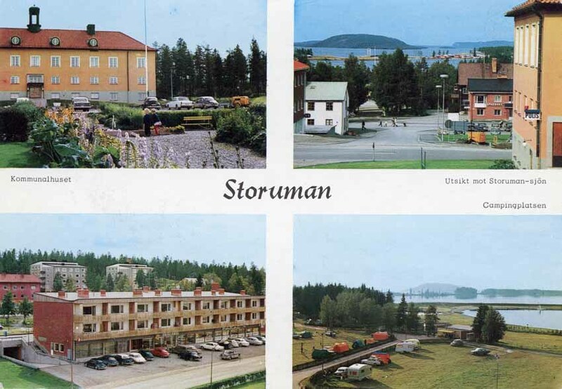 Framsida: Storuman. Kommunalhuset. Utsikt mot S...