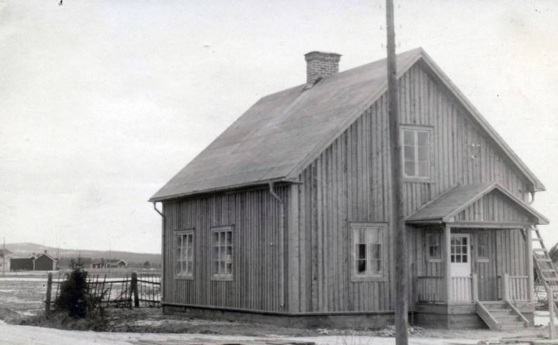 Märta Lindbloms hus i Stensele i tidigt skede