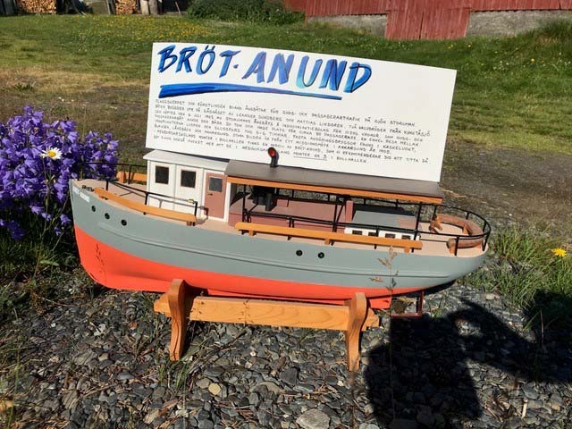 Modellen av Bröt-Anund byggdes i slutet av 1940...