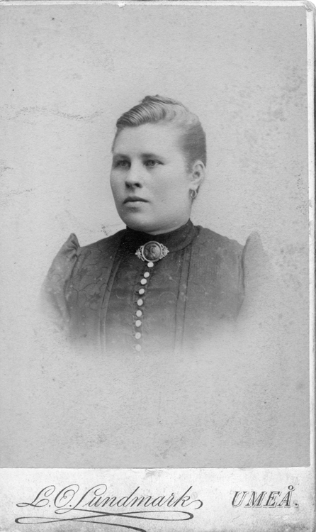 Tilda Karlsdotter 1869 - 1904, gift med August ...