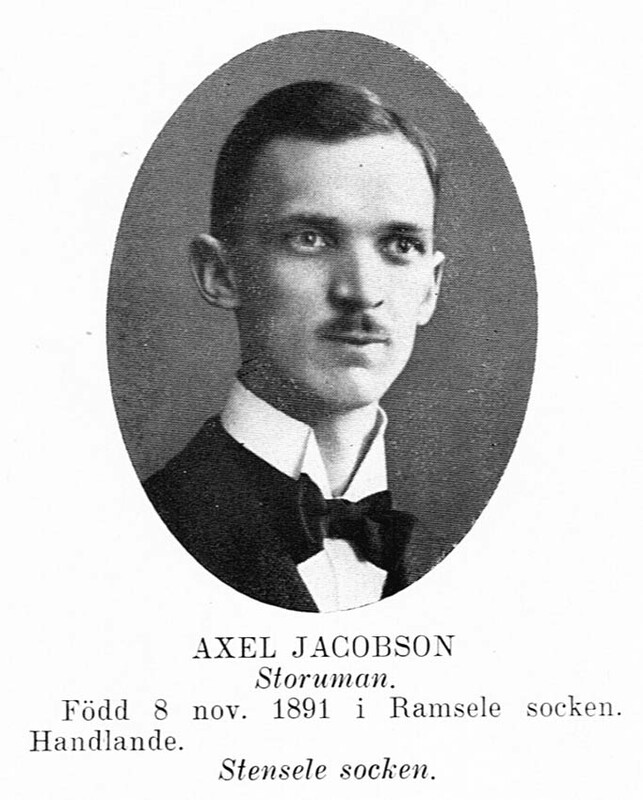 Axel Jacobsson 1891 - 1972