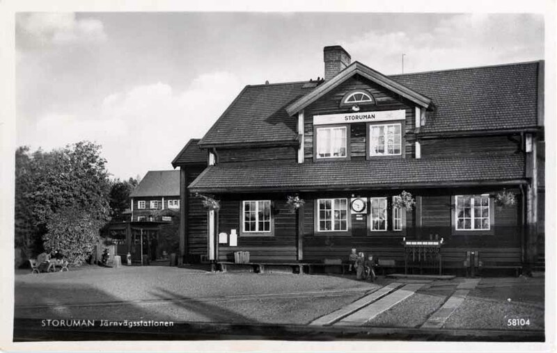 Framsida: Storuman. Järnvägsstationen 58104