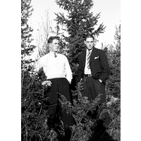 Skn Stou_BMD_N001 - Två män i ett skogsparti