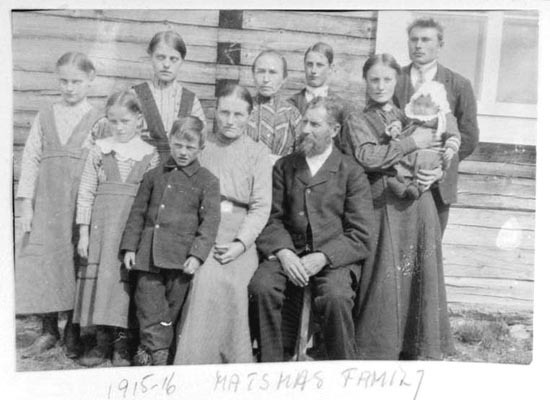 Mats Mas familj i Matsdal