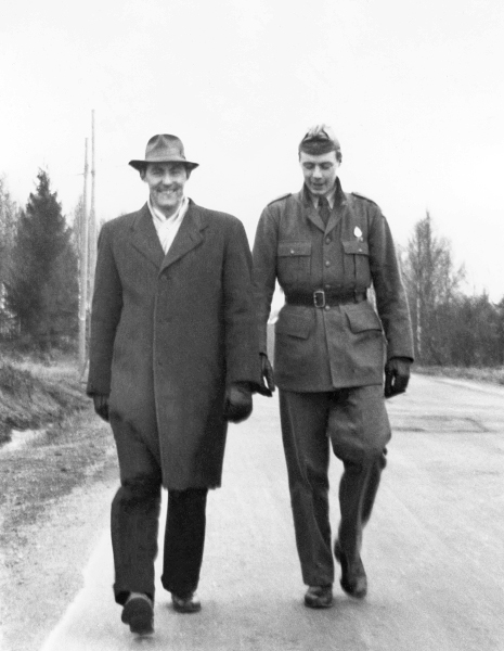 Edor Jonsson med sin bror Kjell Gösta Jonsson,