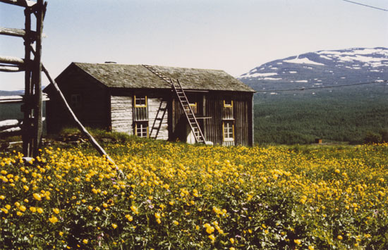 Norge-farargården i Klimpfjäll.