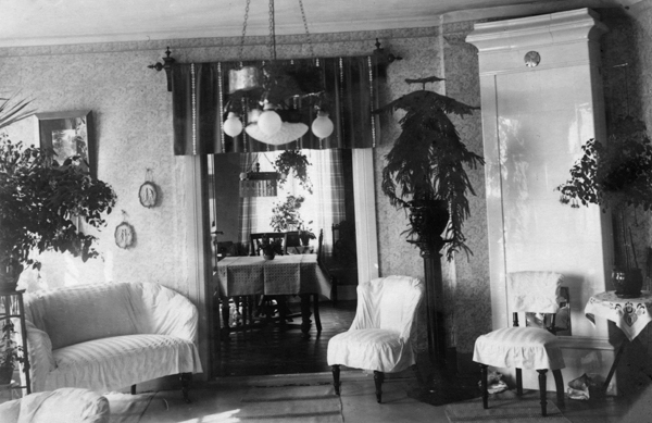 Interiör från Solgården 1920-talet.