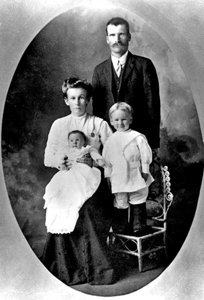 Familjen Salomonsson från Lövnäs.