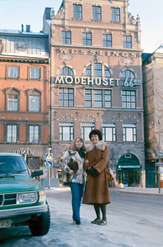 Ira och Rosemarie i Stockholm.