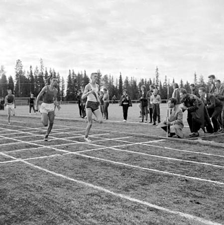 Friidrottstävlingar i Vilhelmina 1961.