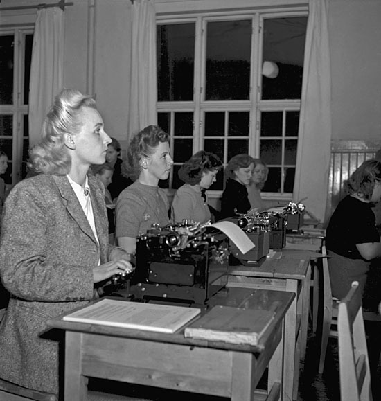 Yrkesskolans start i Vilhelmina 1949.