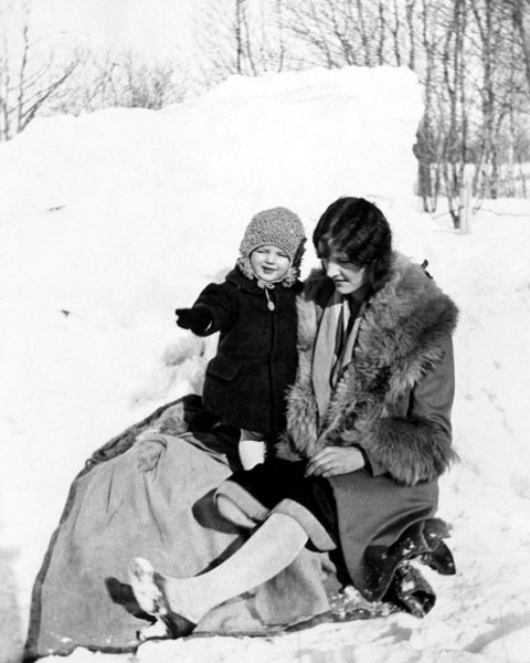 Ingeborg Johansson med dotter.
