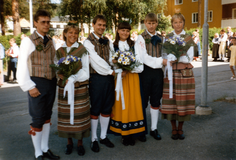 Brudparen på hembygdsdagarna 1985.