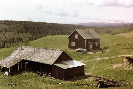Tycko och Emmy Öbros hem i Hornsjö 1962.