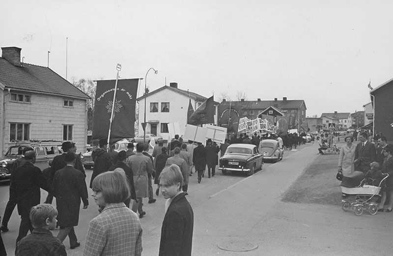 1:a maj demonstration, Volgsjövägen 1968.