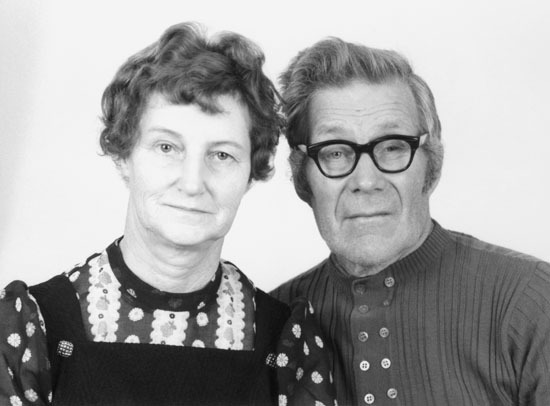 Gunnar Abrahamsson med hustrun 