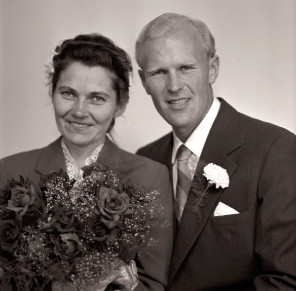Brudparet Lunder 1955.