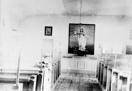 Interiör från Dikanäs kyrka.