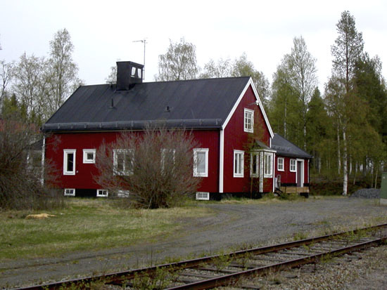 Järnvägsstationen i Gunnarn.