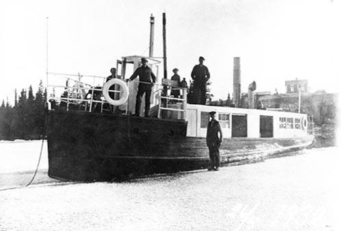 Båten Vojmsjön på rälsen,1932-05-26.