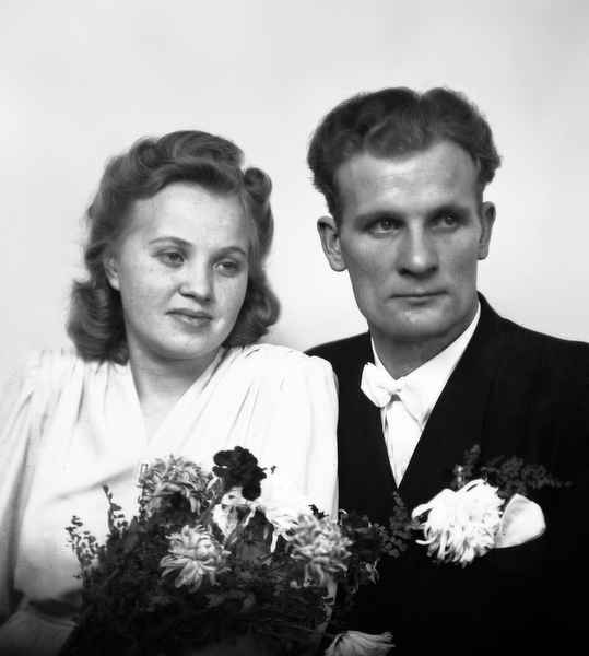 Brudparet Henfrid & Dagny Andersson, 