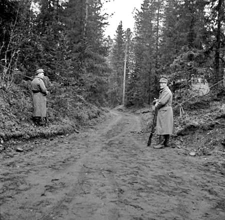 Hemvärnsövning i Dalasjö, okt 1961.