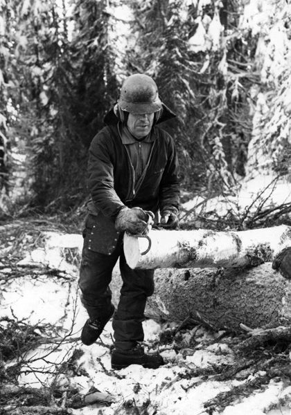 Skogsarbetare Sven Ivar Marthin.
