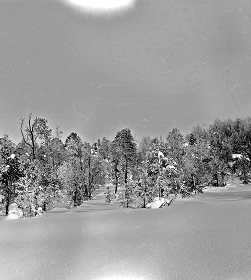 Vinter vy från orten i Vilhelmina.