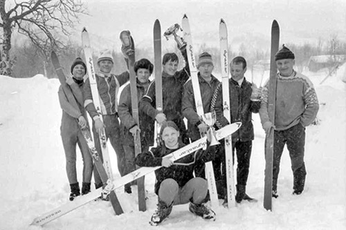 Syskonen Grahn, Kittelfjäll 1970-03-27.