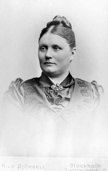 Porträtt av Öfverjägmästare Sjöbergs hustru.