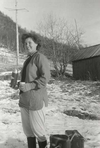 En solig höstmorgon 1956 i Klimpfjäll.