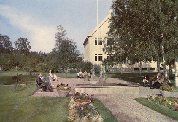 Skolparken vid Volgsjöskola.
