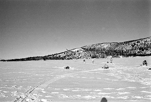 Mot okänt mål, pimpelfiske, 1989.