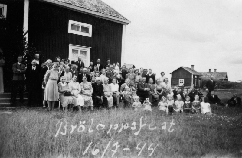 Bröllopsfest  16/7 1944.