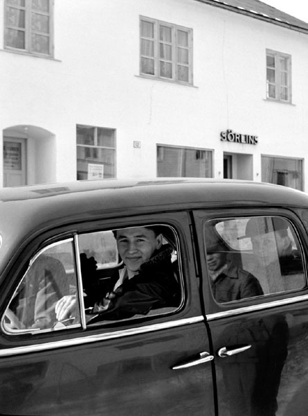 Bilskoleelever i Vilhelmina år 1953.