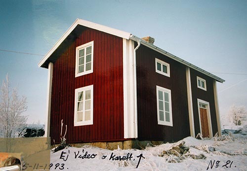 Byggnad i Risträsk bilden är tagen år 1993-11-05.
