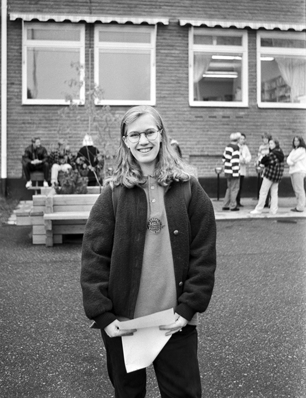 Marita Ebervall vid Malgomajskolan.